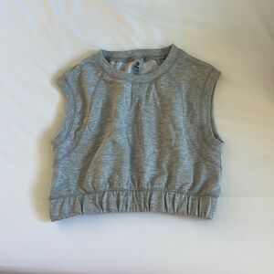 Grey cropped tank SIZE S